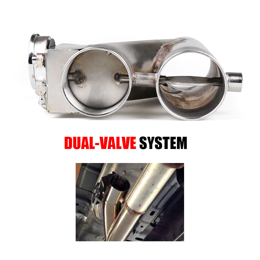 Stainless Steel Headers 2.25'' - Dual Exhaust Cutout Valve Y Pipe Stainless review and price